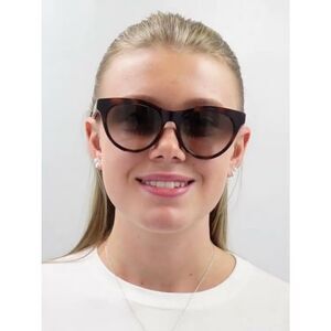 NEW Gucci GG0763S LOGO 002 Cat Eye Havana Brown Gradient Women Sunglasses